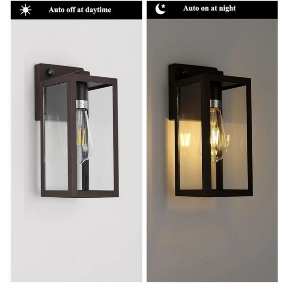 Micsiu Dusk To Down Outdoor Lighting Oil Rubbed Bronze Outside Lights New - Picture 3 of 4